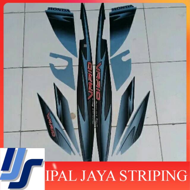 stiker vario 110 cw 2006/2007 biru hitam