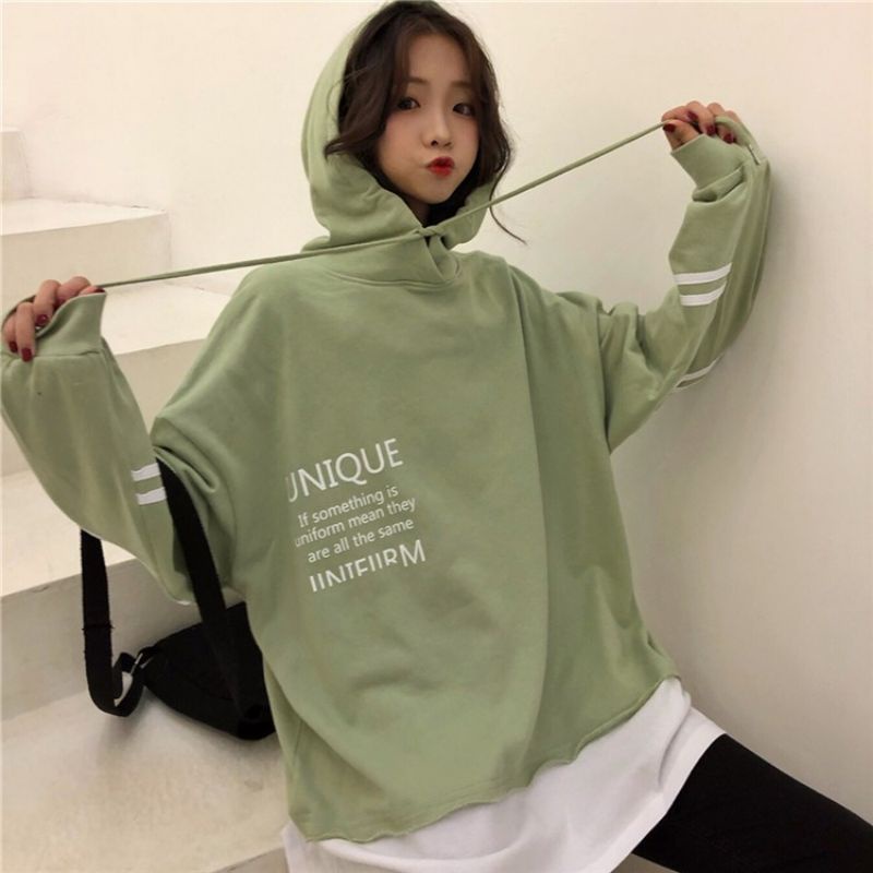 UNIQUE HOODIE 2XL Sweater Jacket Oversize Wanita Pakaian Blouse Berkancing Jumbo Bigsize Kekinian Korean Fashion Kasual Style OOTD Terkini FLEECE Tebal Termurah