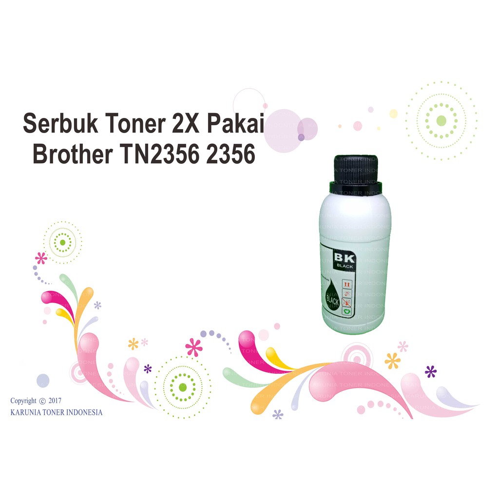 Serbuk Toner Brother 2X Pakai TN2356 2356