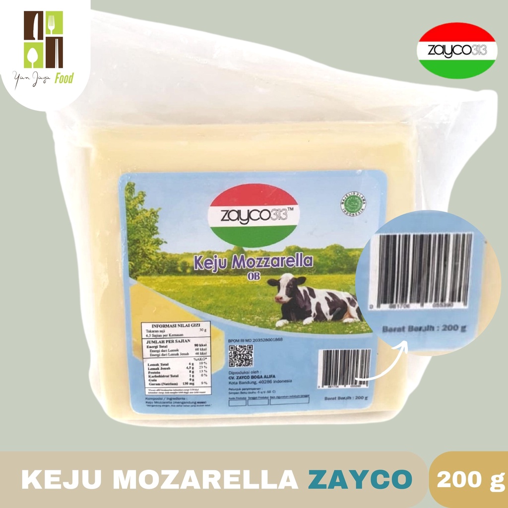 KEJU MOZARELLA OLDENBURGER ZAYCO 200GR / 250GR / 1KG