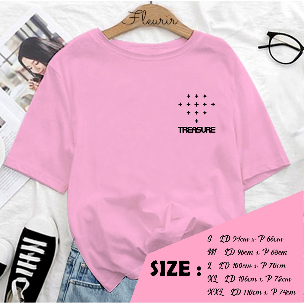 FLEURIR - KAOS KPOP LOGO SMALL WANITA DEWASA LENGAN PENDEK TEE UNISEX