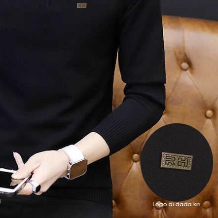 ☟ Baju rajut kerah tinggi zipper / Sweater turtleneck resleting RHcollections kerah tinggi zipper pr