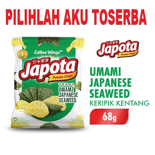 Japota Keripik Kentang RUMPUT LAUT / SEAWEED 68 gr - ( HARGA SATUAN )