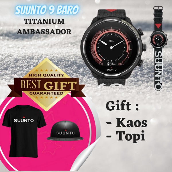 Suunto 9 Baro Titanium Ambassador + Free Gift