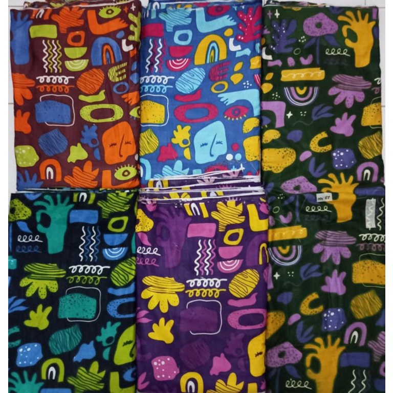 KAIN RAYON MOTIF ABSTRAK MURAH ,KAIN KAKTUS,KAIN TIEDYE,KAIN DASTER ,RAYON JANDA BOLONG,RAYON SULTAN