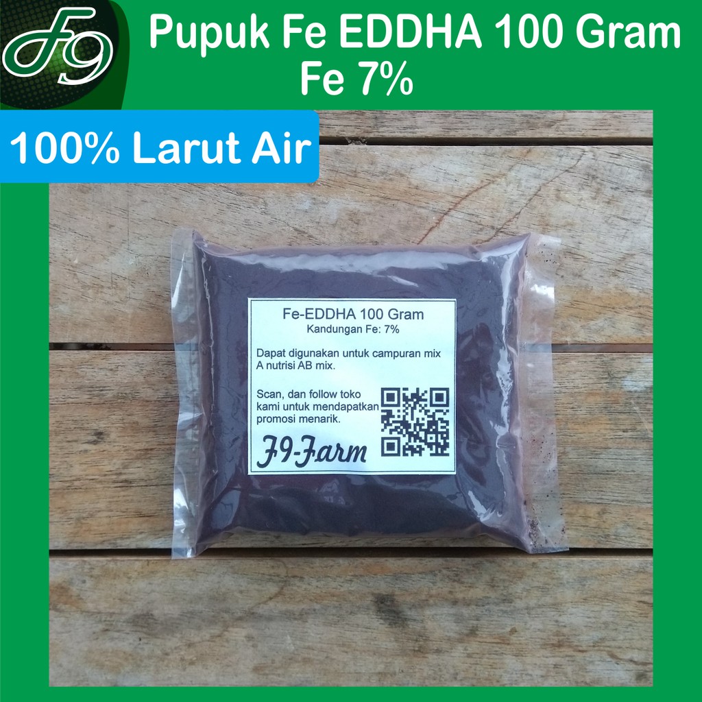 Pupuk Mikro Fe 7% - Pupuk Fe EDDHA 100 Gram