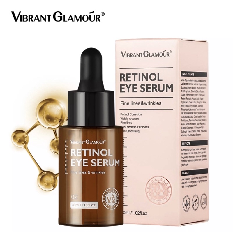 [BPOM] Vibrant Glamour Serum Mata/ Eye Serum untuk kantong mata, flek hitam, kerutan bawah mata