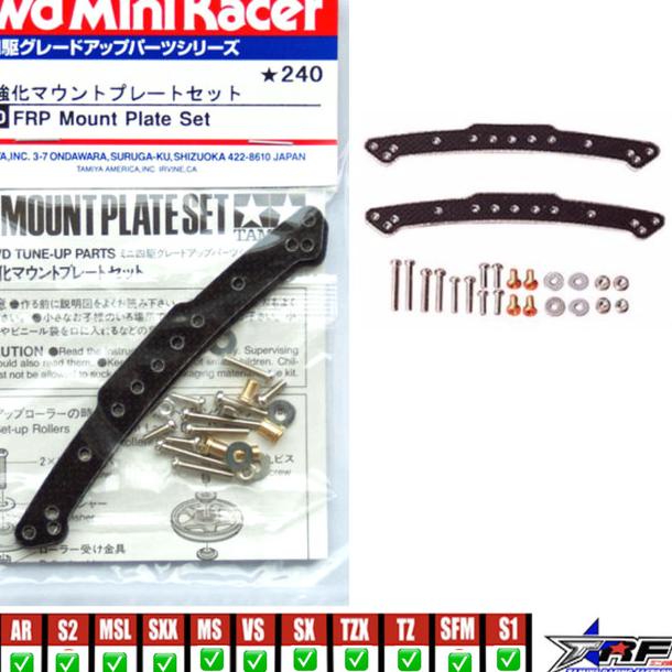 ❅ TAMIYA 15150 FRP MOUNT PLATE SET ◘