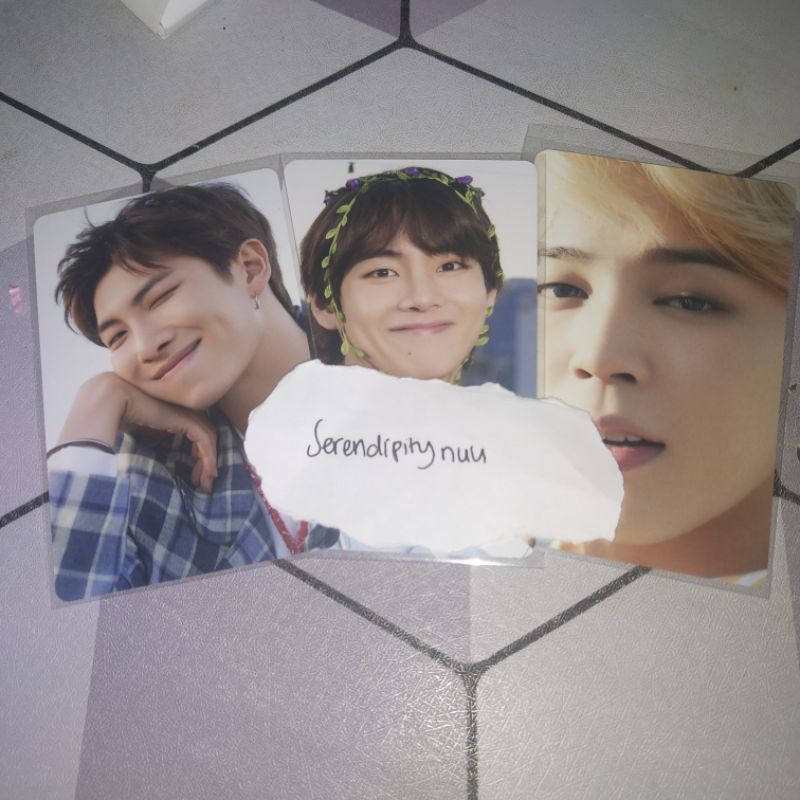 photocard pc dicon bundle tae daun jk glowing bts