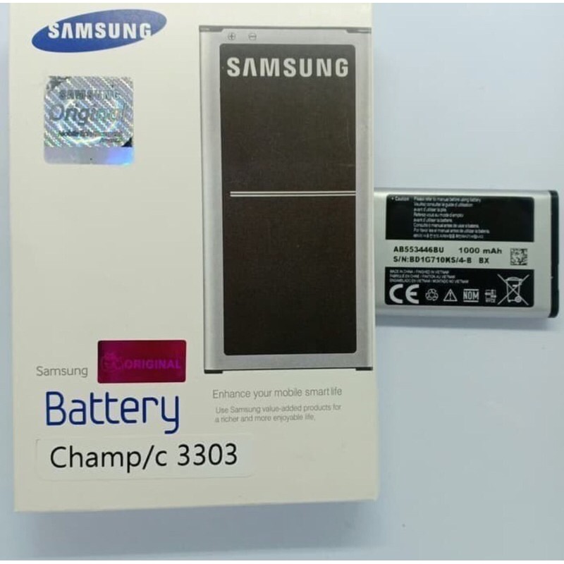 Baterai Original Samsung Champ / C3303 Baterai / Batere / Battery