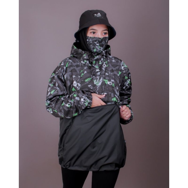 GRATIS MASKER JAKET CAGOULE PRIA UNISEX SUBLIME FULL PRINTING - JAKET WATERPROOF GUNUNG ANTI AIR