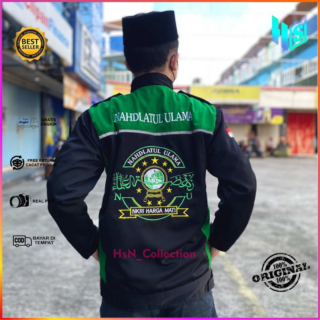 Jaket NU 2 warna Hijau Nahdlatul Ulama Nahdlatululama NahdlotulUlama Premium dan TERRMUURAHHH...