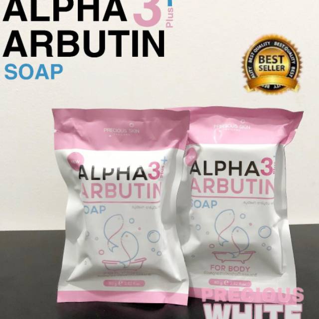 Alpha Arbutin 3 Plus Collagen Whitening Soap Sabun Pemutih Badan