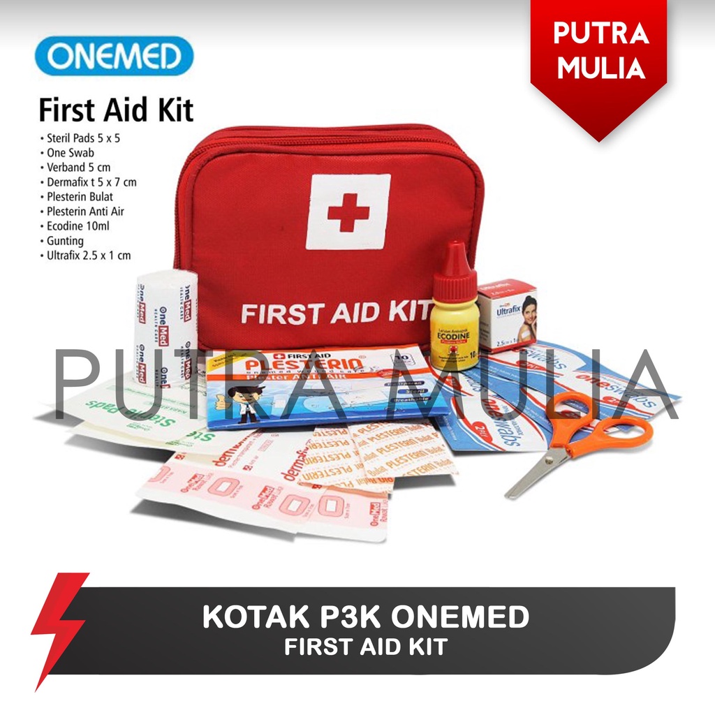 Jual First Aid Bag Kit OneMed Kotak Obat Tas Obat Kotak P3K Dompet ...