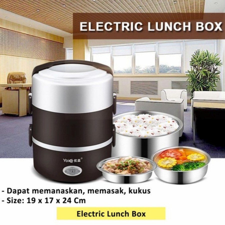 Electric Lunch Box Mini Rice Cooker Multifungsi Kotak Makan Elektrik