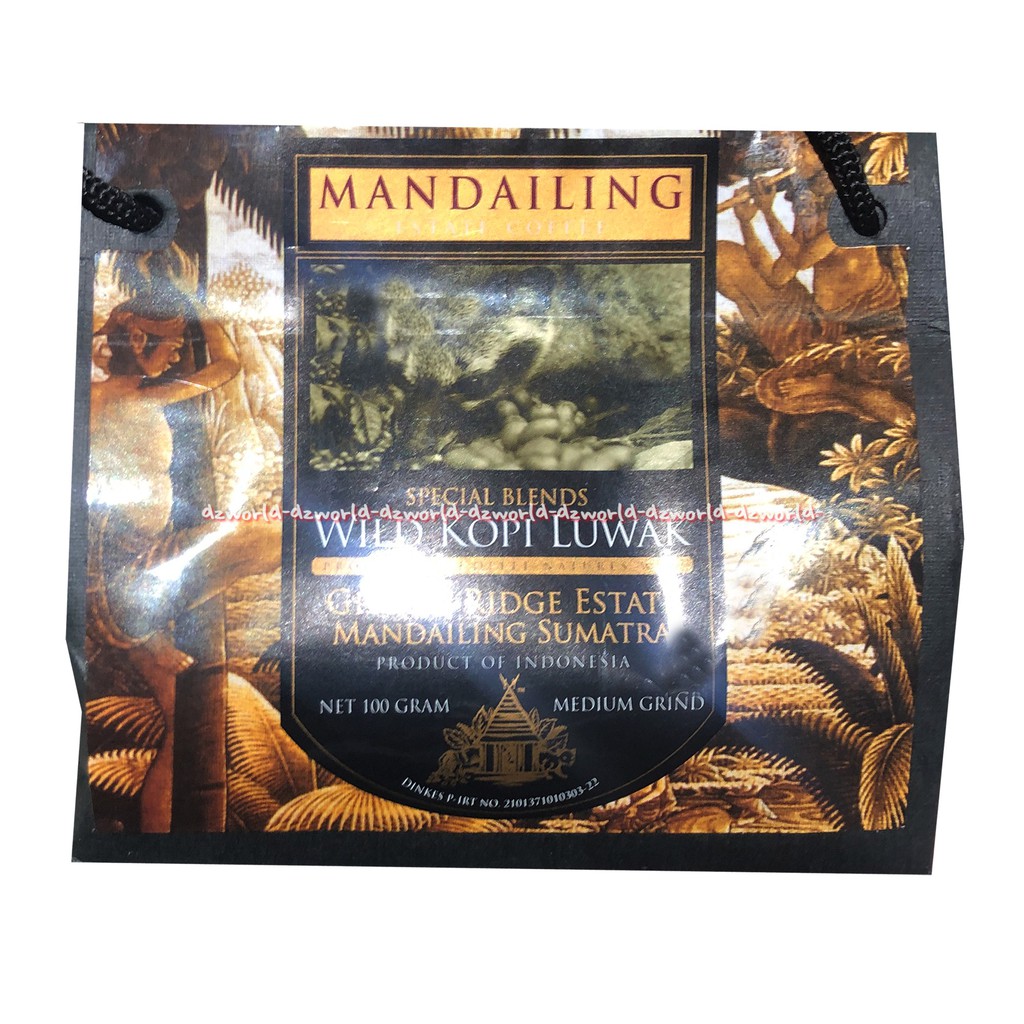 Mandailing Wild Kopi Luwak Gibbon Ridge Estate 8cups