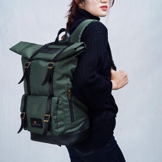JAM SESSION ARMY |ManNeedMe x URBAN| Tas Ransel Punggung Pria Wanita Tas Backpack ORIGINAL