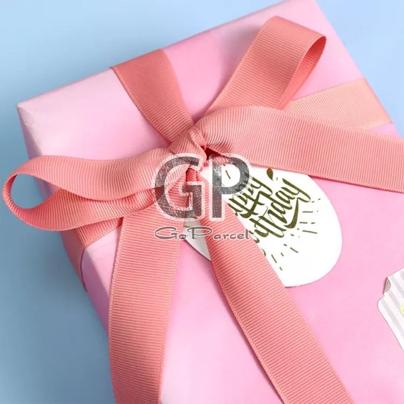 ( Rol 20 Yard ) PITA GROSGRAIN POLOS 1.5 IN ( 4 CM ) - GIFT RIBBON GROSSGRAIN PITA KADO POLYESTER 40MM