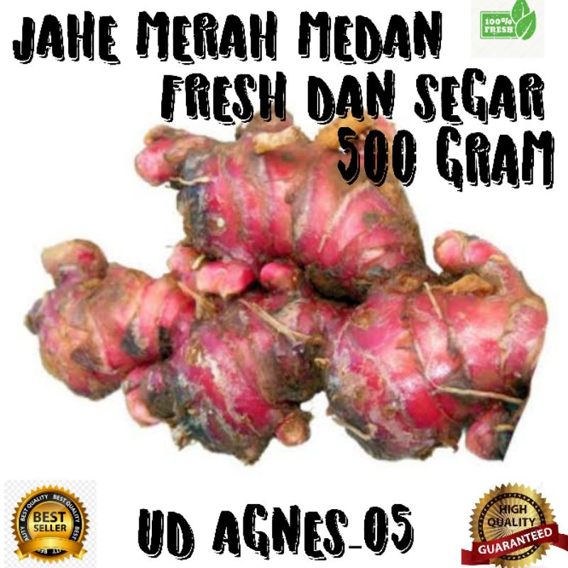 

Jahe merah 500 gram /red ginger size jumbo campur dan kecil 500 gram