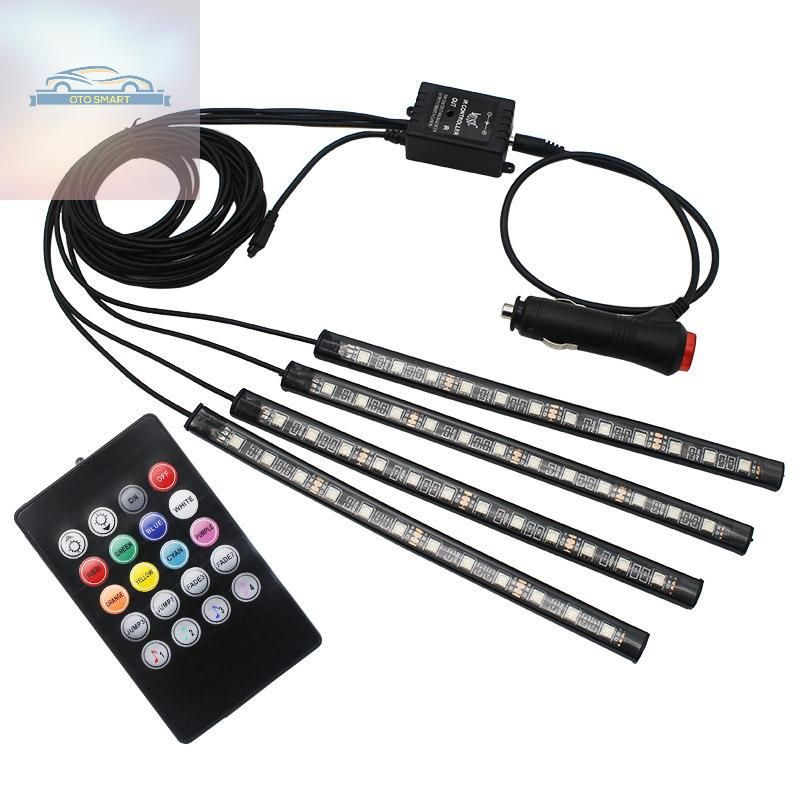 LAMPU LED KOLONG MOBIL RGB LAMPU DASHBOARD 16 WARNA REMOT + SENSOR MUSIC