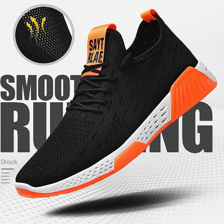 SNAIKERS IMPORT!!! Running Shoes Pria LRG V2 Hitam Oren