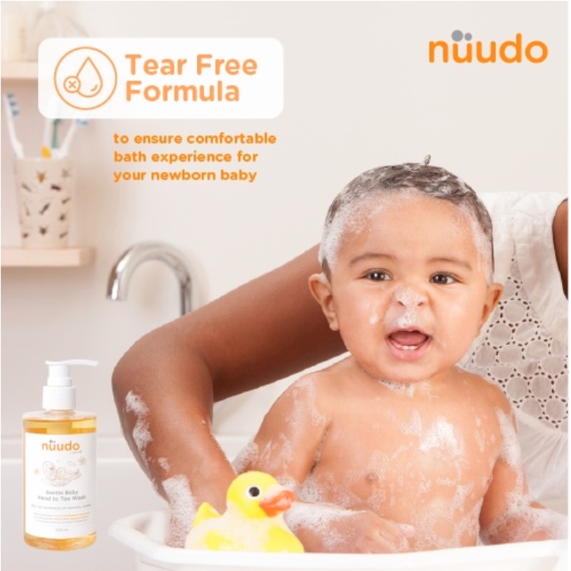 Nuudo by Pureco - Bubbly Kids Face Body Wash / Gentle Head To Toe Baby Wash / Refill Travel Full Size - Sabun Anak Bayi Natural Aloe Vera