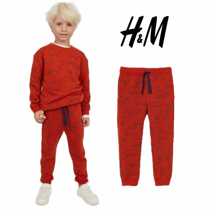 Jogger H&M Anak Laki Laki Orange Termurah Terbaru