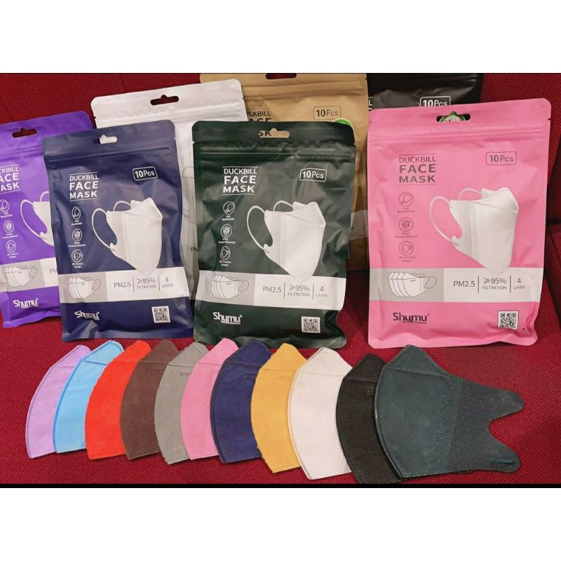 masker duckbill shumu warna