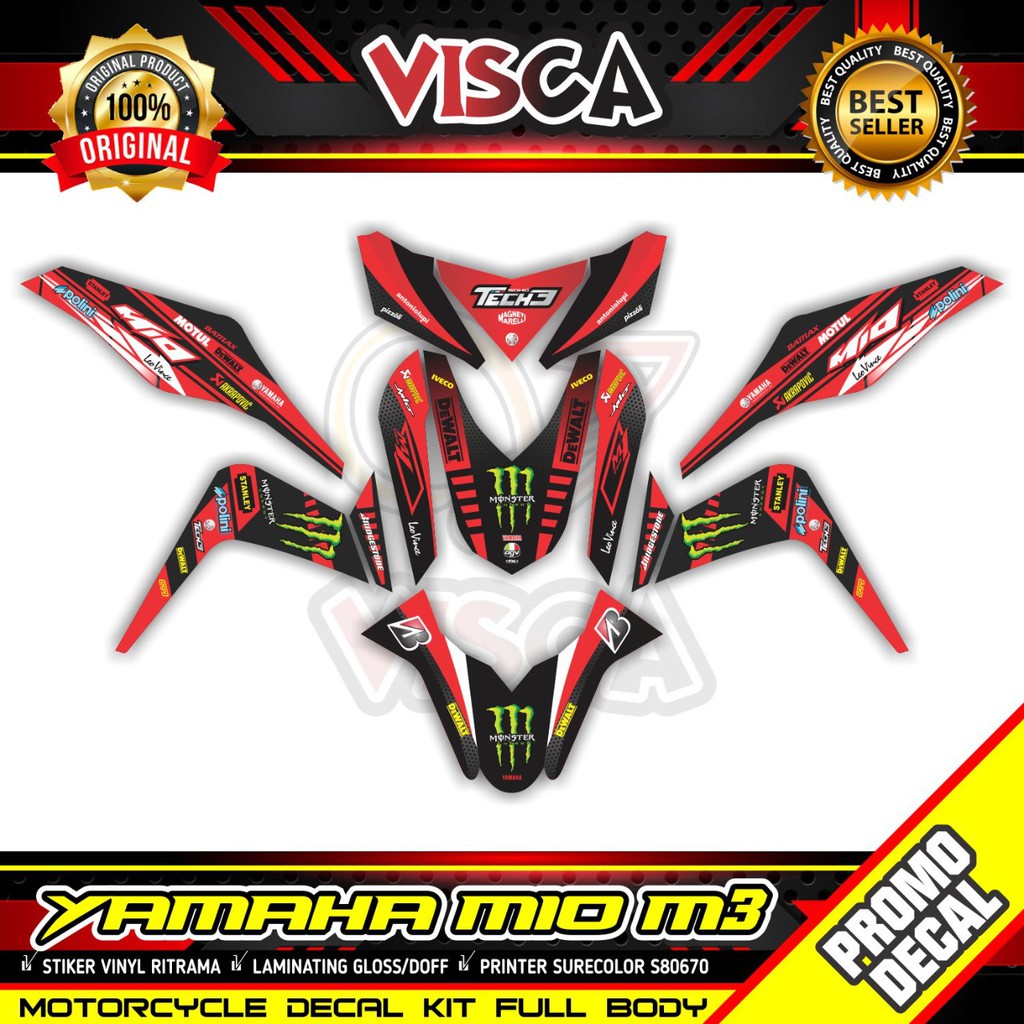 Decal Mio M3 Full Body Stiker Mio Z Full Body ME