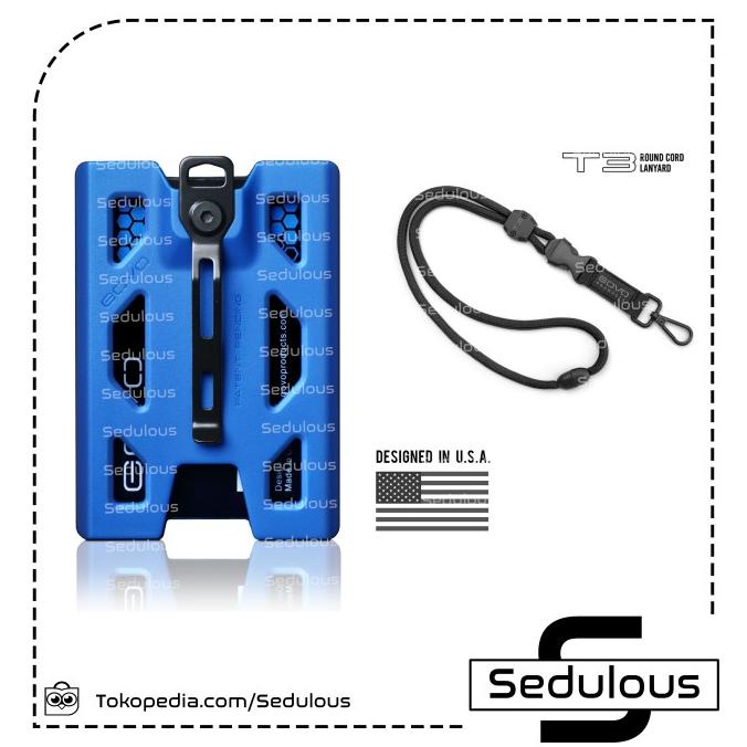

BOLEH DROPSHIP Bundle GoVo Badge ID Card Holder + T3 Lanyard