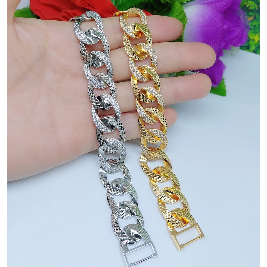 Xuping gelang rantai lapis emas perhiasan wanita jewelry 0058.0059