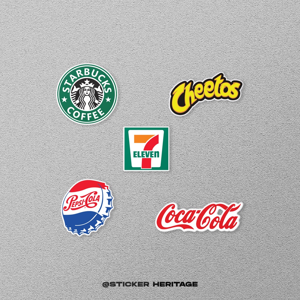 STICKER STIKER FOOD LOGO  Laptop Waterproof DIY HP motor helm mobil ipad table