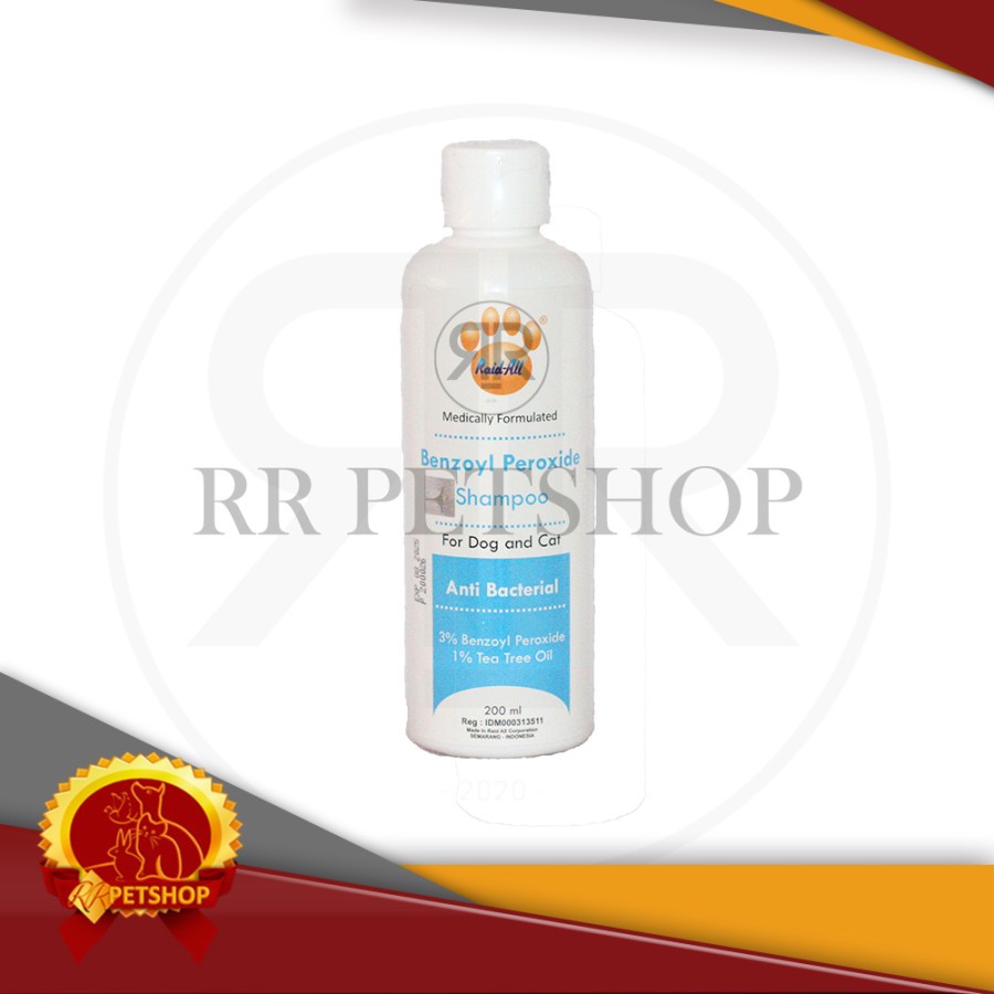 Shampoo Kucing&amp;Anjing Raid All Sheborrhea Miconazole Benzoyl 200 ML