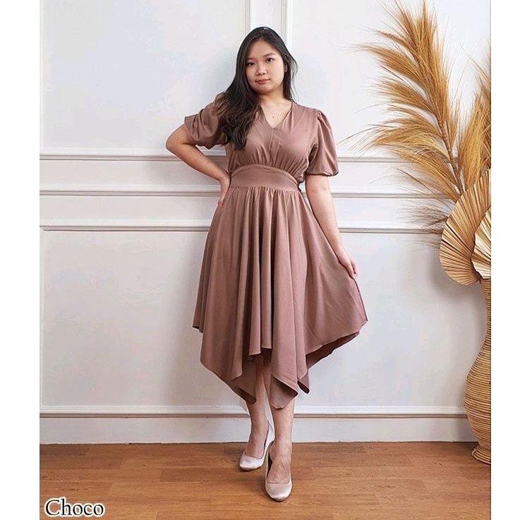 Dress wanita terbaru lengan pendek party dress baju pantai
