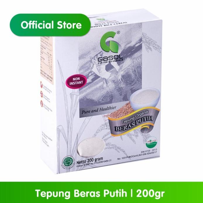 

Tepung Organik Gasol Beras Merah & Putih 200Gr Promo!!! R23A