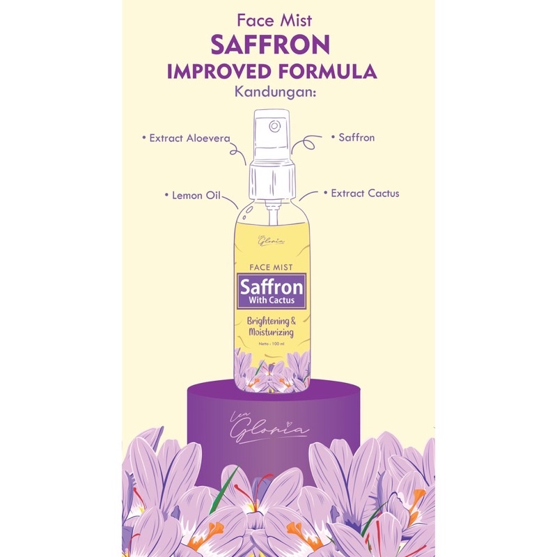 Face Mist Saffron Lea Gloria