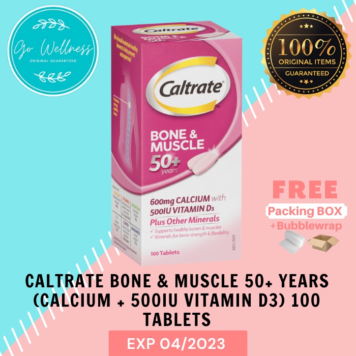 Jual Caltrate Bone And Muscle 50 Years 100 Tablets Shopee Indonesia