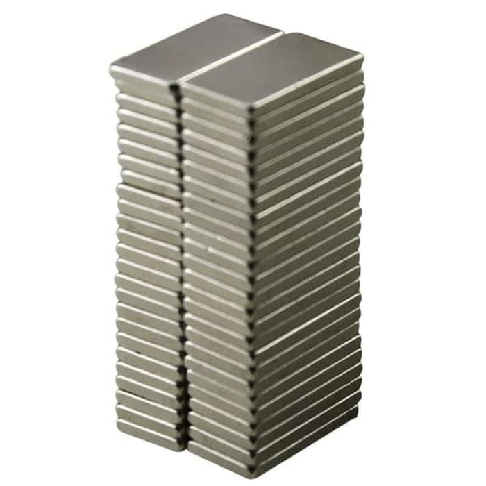 Magnet Daya Rekat Kuat - Block Cuboid Neodymium 20x10X2mm (1pc)