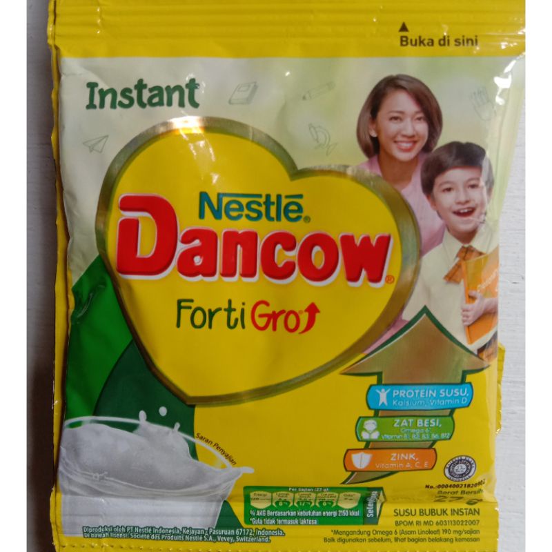 

Dancow FortiGro Sich Instant 27g dan Cokelat 39g Nestle Susu Bubuk Untuk Anak Siap Sekolah