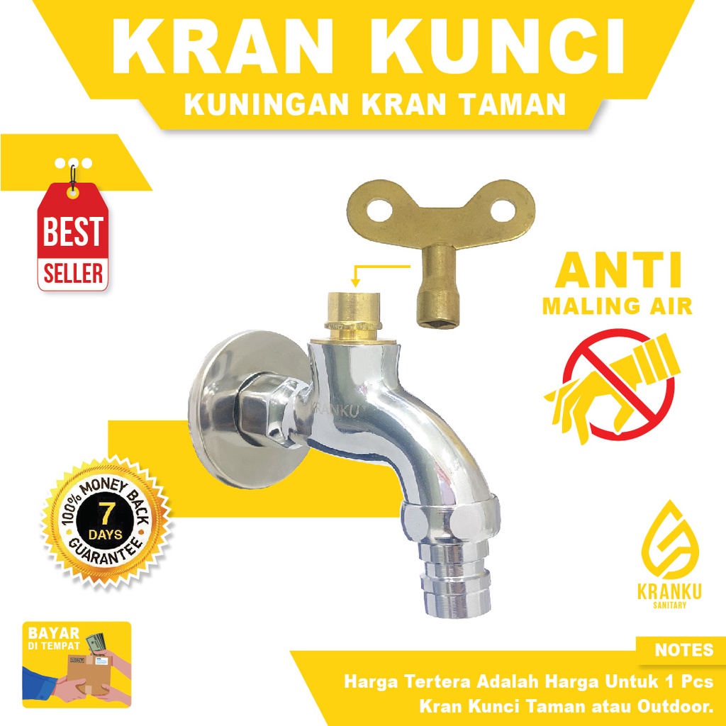 Premium (Mount) Kran Taman Cabut Kunci Kran Air Kran Taman Babet - Kran Air Kunci