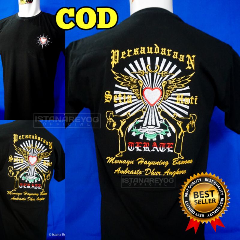 KAOS PSHT BORDIR 001 / JEMPER PSHT / SETYA HATI TERATE / SAKRAL WARGA / KAOS WARGA PSHT / KAOS JEMPER SETUA HATI / KAOS TERATE