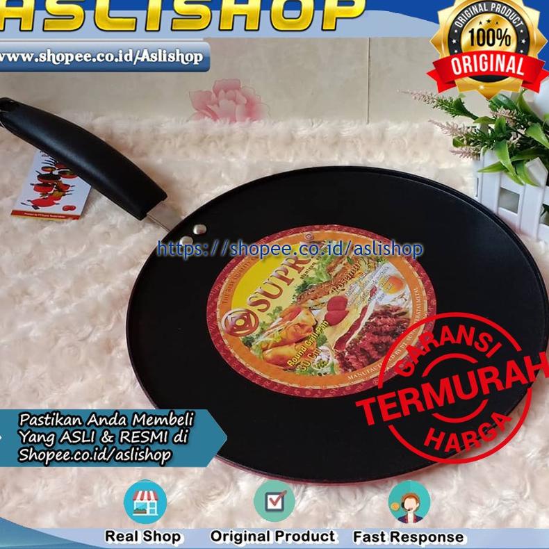 PANCI PANGGANG SEHAT SUPRA ROUND GRILL PAN Crepes maker Loyang PIZZA M01J