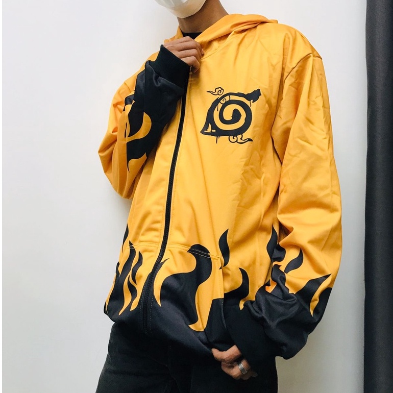 Jaket Naruto Kyubi Fullprint Anime Manga Naruto Premium Unisex