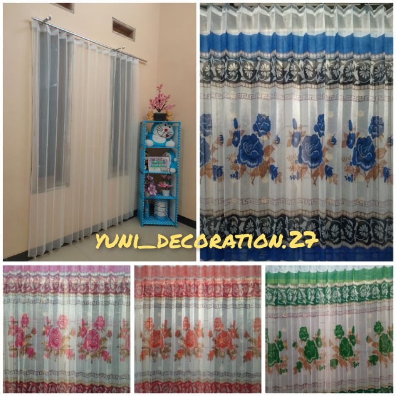 lapisan gorden jendela dan pintu