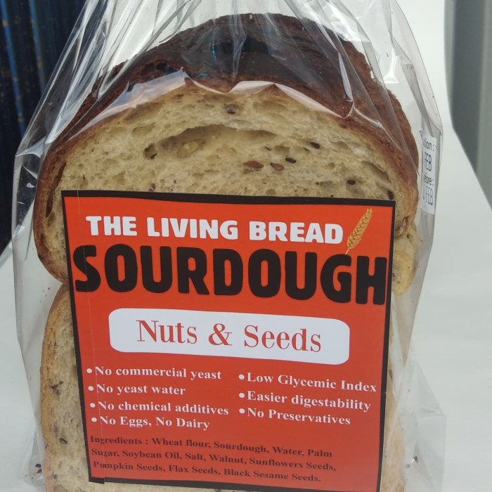 

roti sourdough bread with nuts & seed