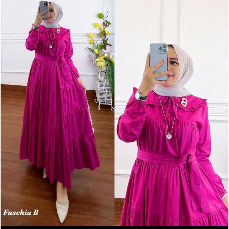 DRESS MUSLIM, baju wanita, baju gamis, dress, gamis, Baju gamis, fashion wanita, Mora Dress