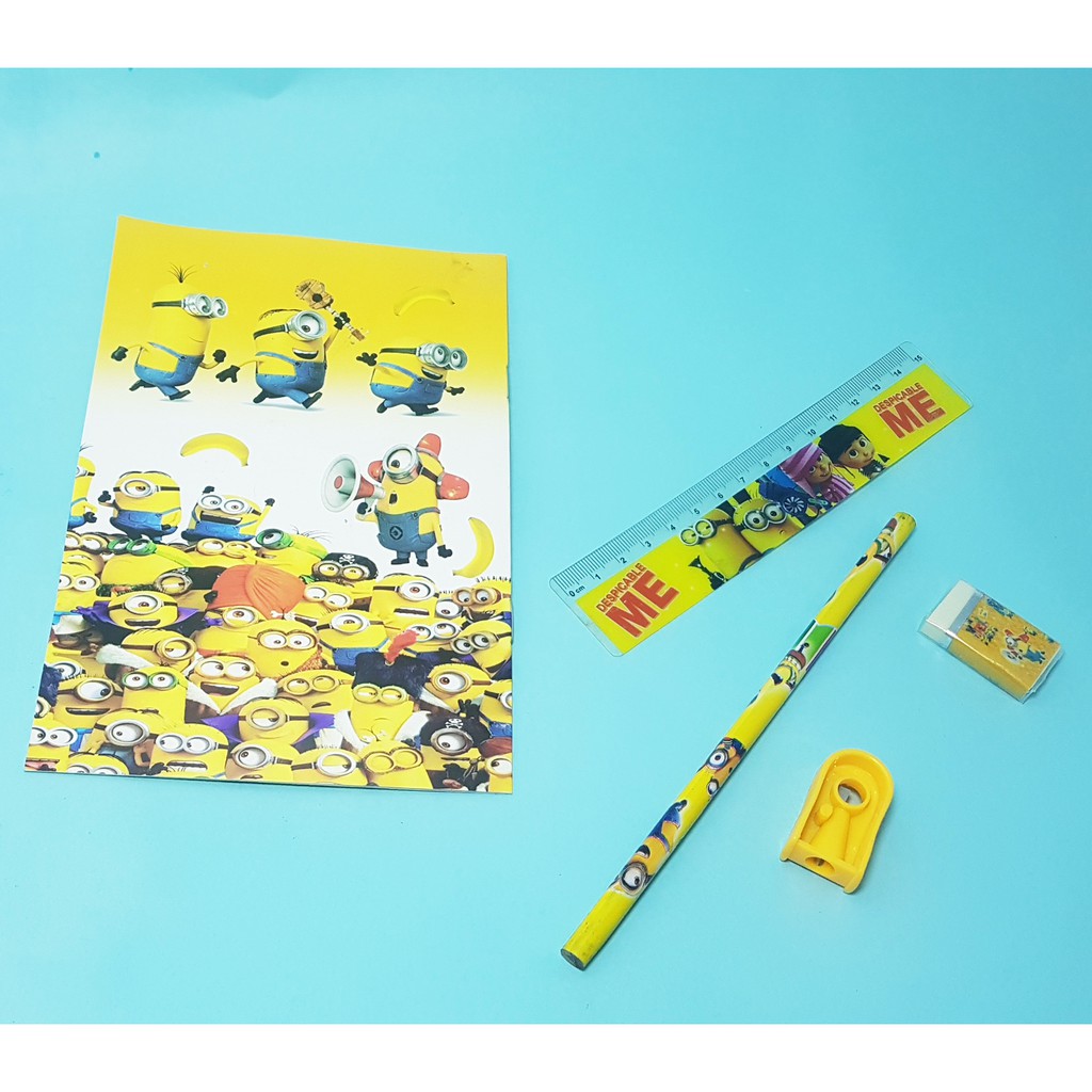 

GGS 1 Set stationery set cartoon Minion Primary School Stationery Set Student