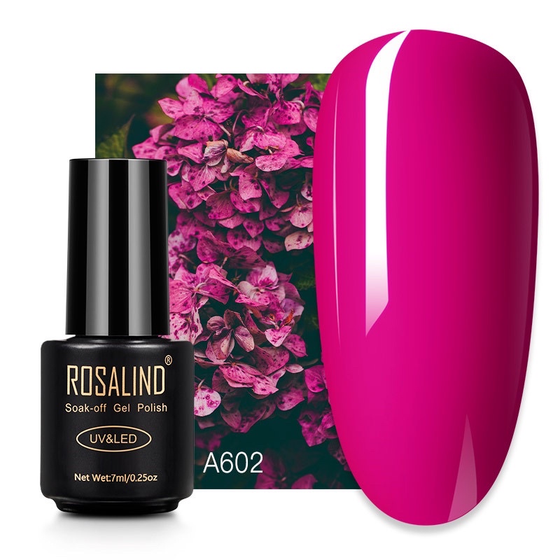 ROSALIND NEON GEL POLISH GLASS BOTTLE KUTEK GEL NEON GLOW NAILART NAIL ART