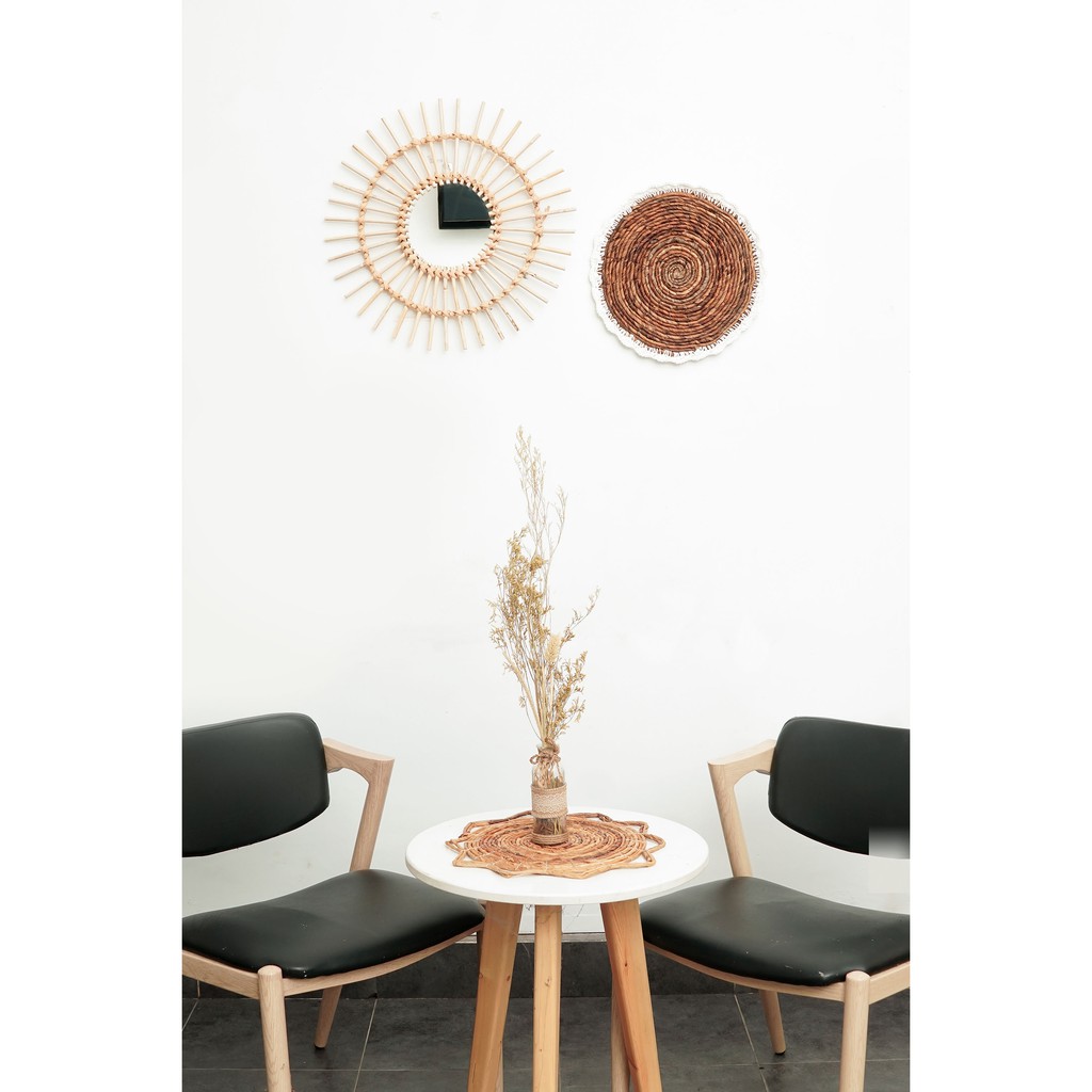 Hiasan Dinding Anyaman Eceng Gondok Dekorasi Ruangan Wall Decoration