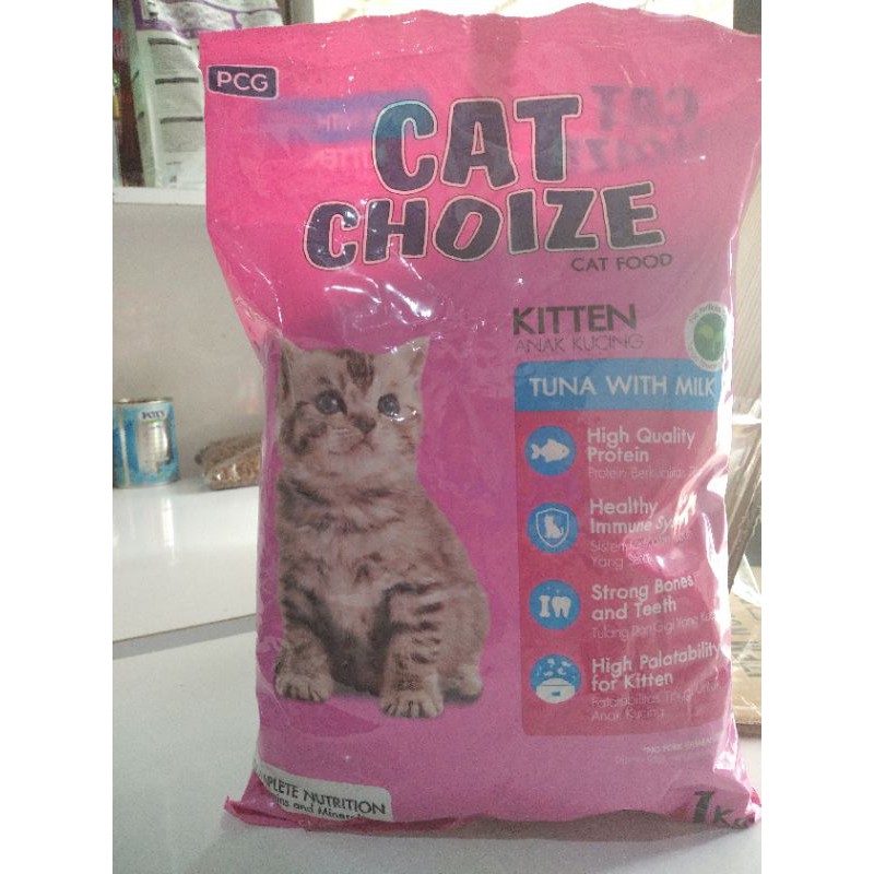 cat choize kitten tuna 1kg paket 10 kg makanan kucing cat choize kitten